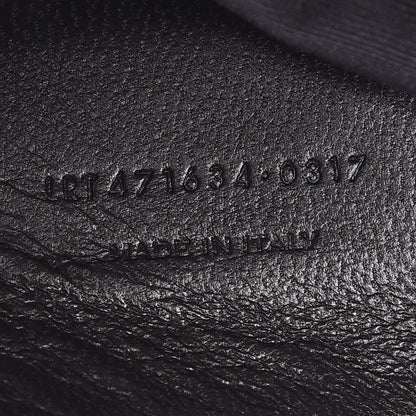Saint Laurent Sheepskin Medium West Hollywood Monogram Fold-Over Bag Grey 8 of 8
