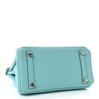 Hermes Swift Birkin 25 Bleu Atoll 3 of 12
