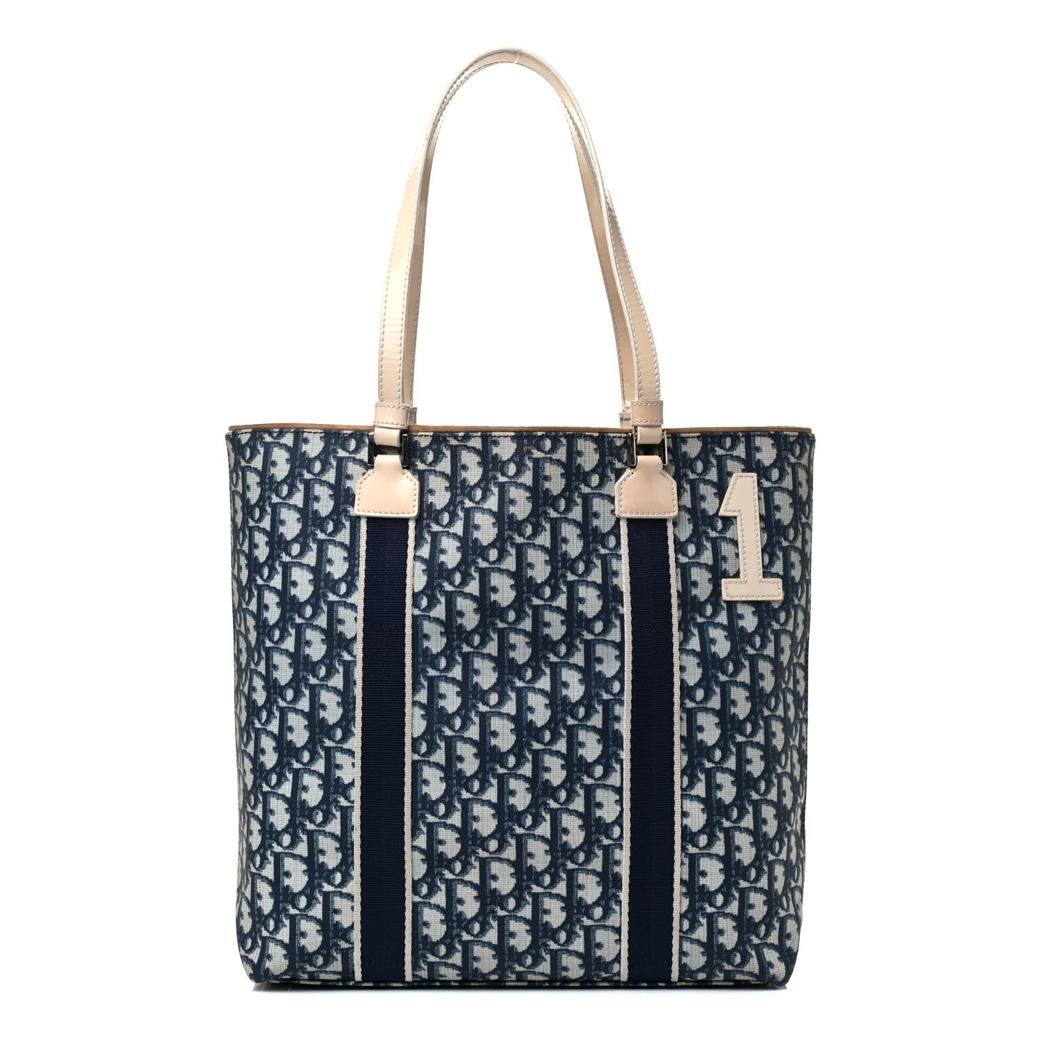 Christian Dior Monogram Trotter No 1 Shopping Tote Blue 1 of 4
