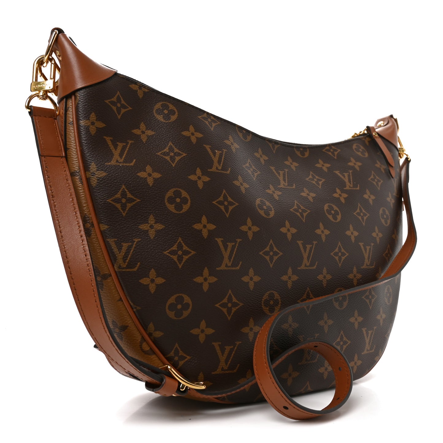 Reverse Monogram Loop Hobo