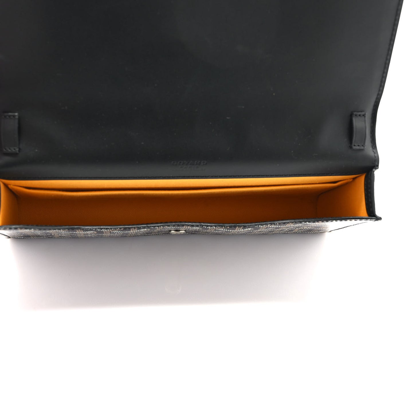 Goyardine Monte Carlo Bois Clutch With Strap Black