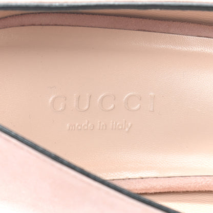 Gucci Kid Scamosciato GG Marmont Fringe 50mm Loafer Pumps 39 Crystal Pink 5 of 8
