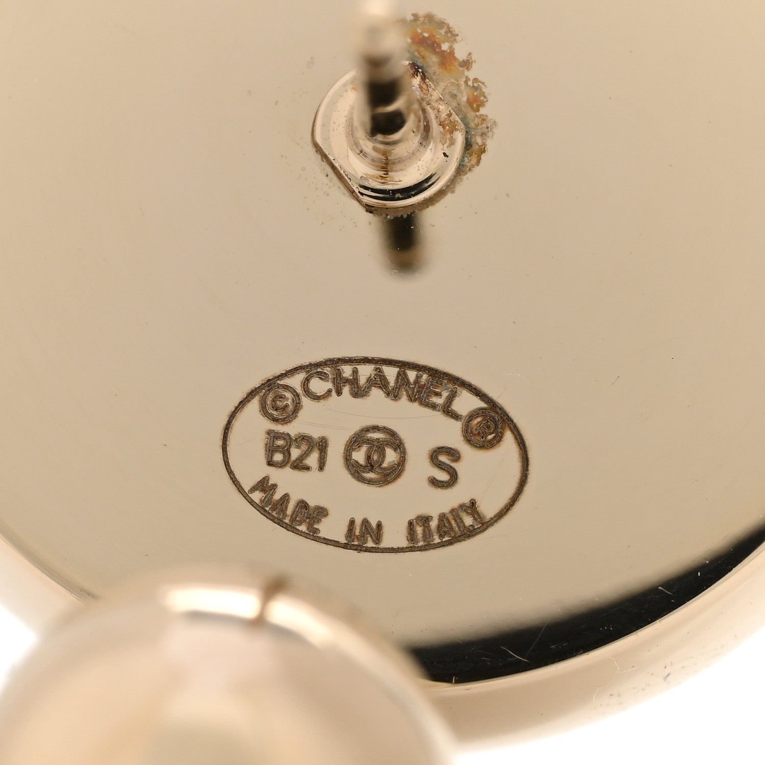 Chanel Metal CC Drop Earrings Gold 4 of 4