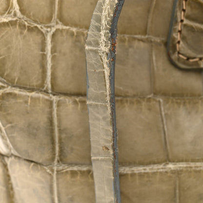 Prada Crocodile Bauletto Bag Blue 17 of 17
