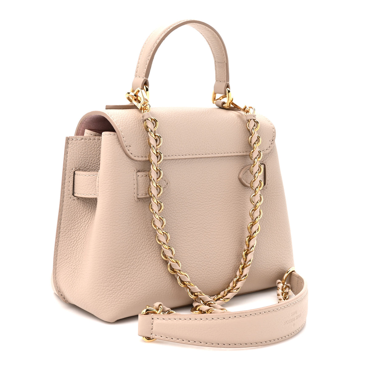 Soft Calfskin Mini Lockme Ever Greige