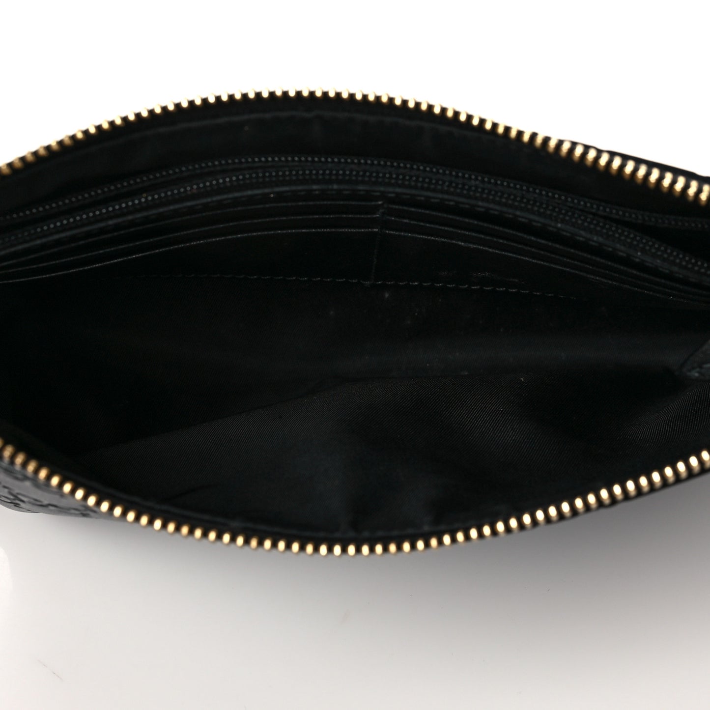 Guccissima Signature Wrist Wallet Black