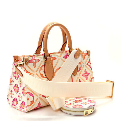 Louis Vuitton Monogram Tiles By The Pool OnTheGo East West Coral 3 of 12