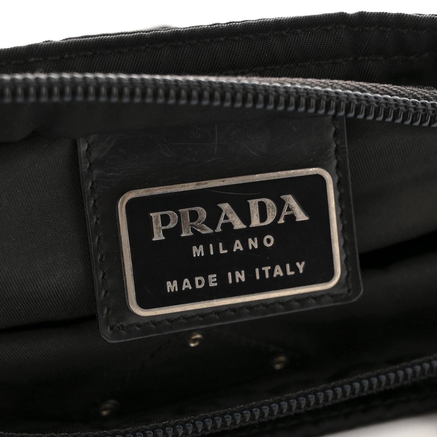 Nylon Vela Flat Messenger Bag Black