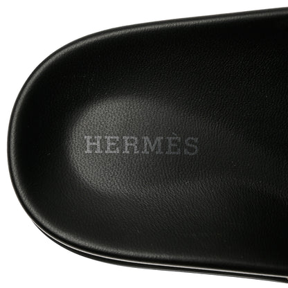 Hermes Suede Goatskin Womens Empire Sandals 37 Vert Toundra 7 of 10