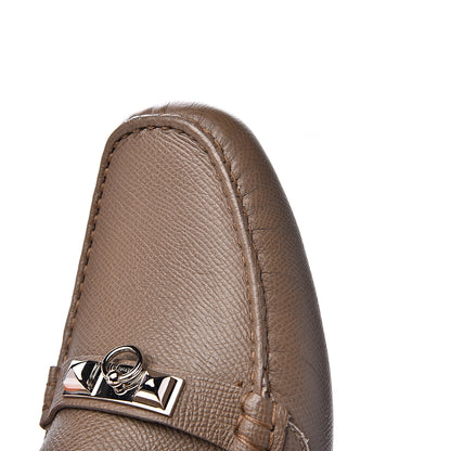 Hermes Epsom Womens Irving Loafer 38 Etoupe 11 of 12