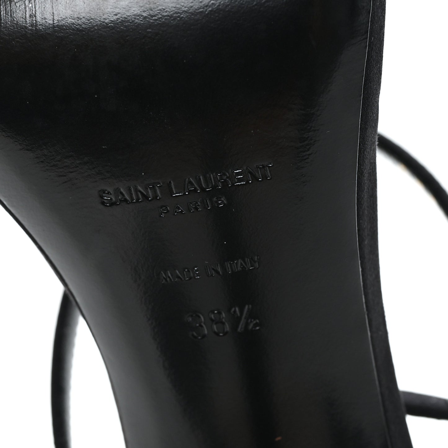 Crepe Satin Dive 110 Mule Sandals 38 Black