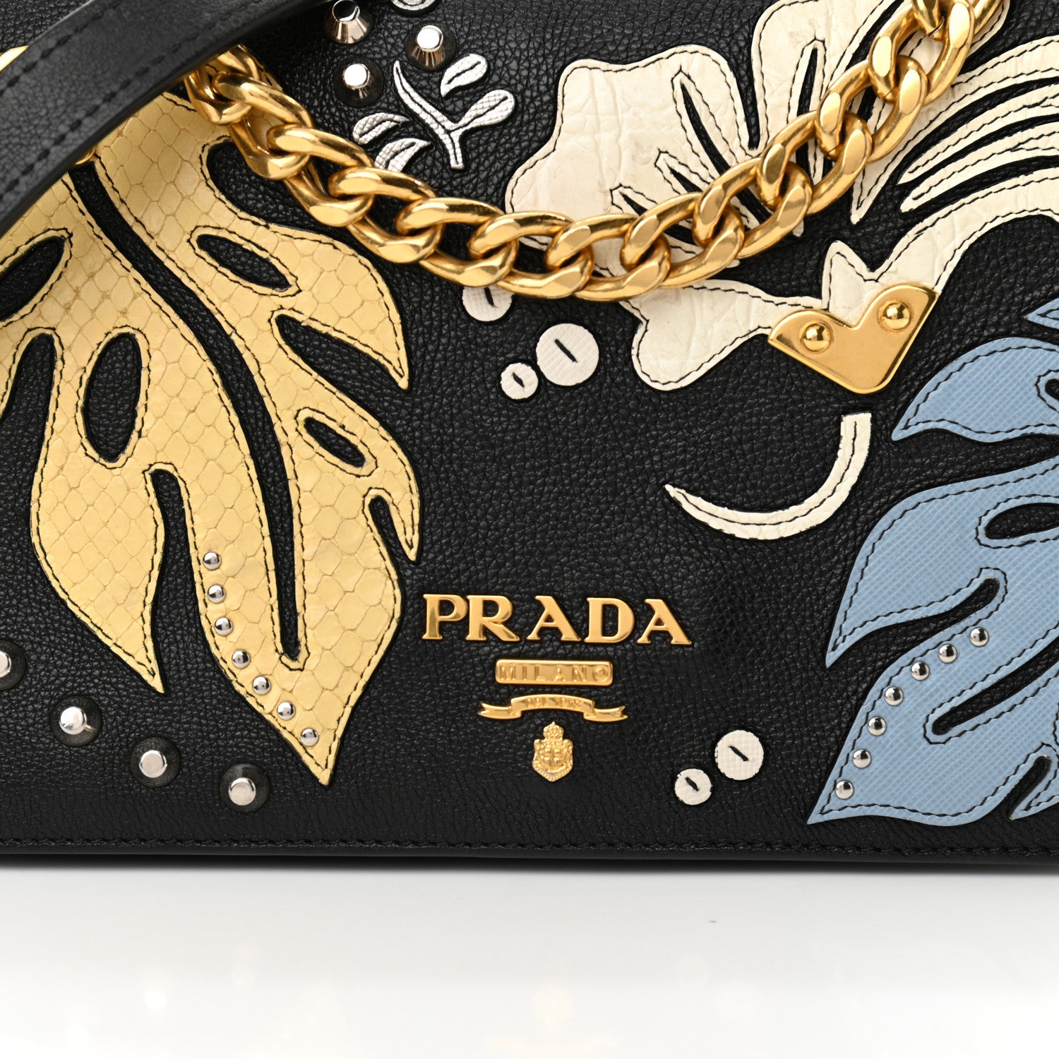 Prada Vitello Daino Hawaii Crossbody Bag Black 7 of 9