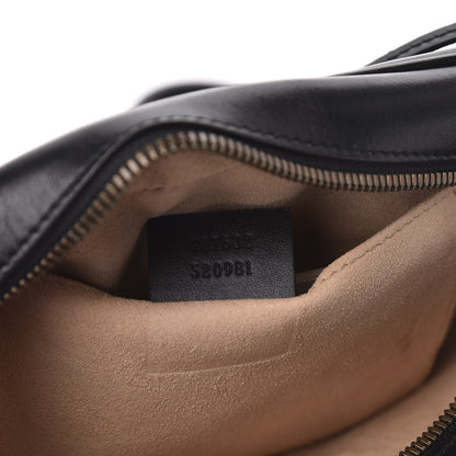 Gucci Calfskin Matelasse Small GG Marmont Chain Shoulder Bag Black 7 of 10