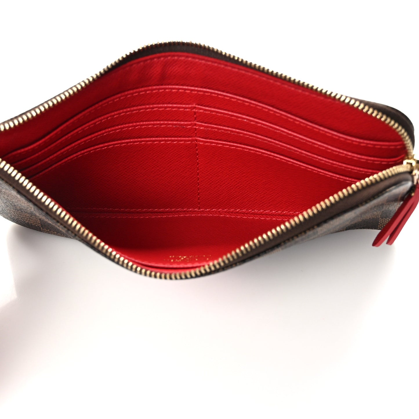 Damier Ebene Complice Trunks and Bags Wallet Red