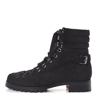 Christian Louboutin Crosta Star Who Runs Flat Boots 40.5 Black 1 of 7
