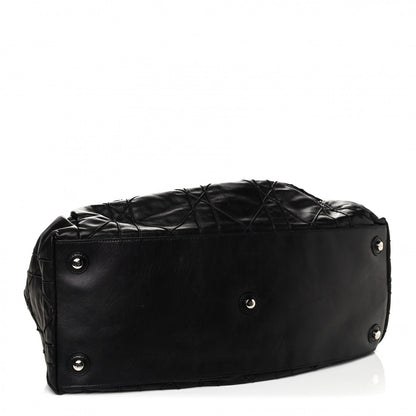 Christian Dior Lambskin Cannage Le Trente Tote Black 3 of 7