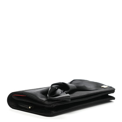 Chanel Satin Bow Clutch Black 3 of 7
