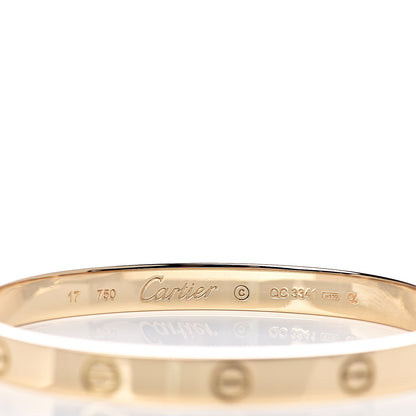 Cartier 18K Yellow Gold LOVE Bracelet 17 4 of 4