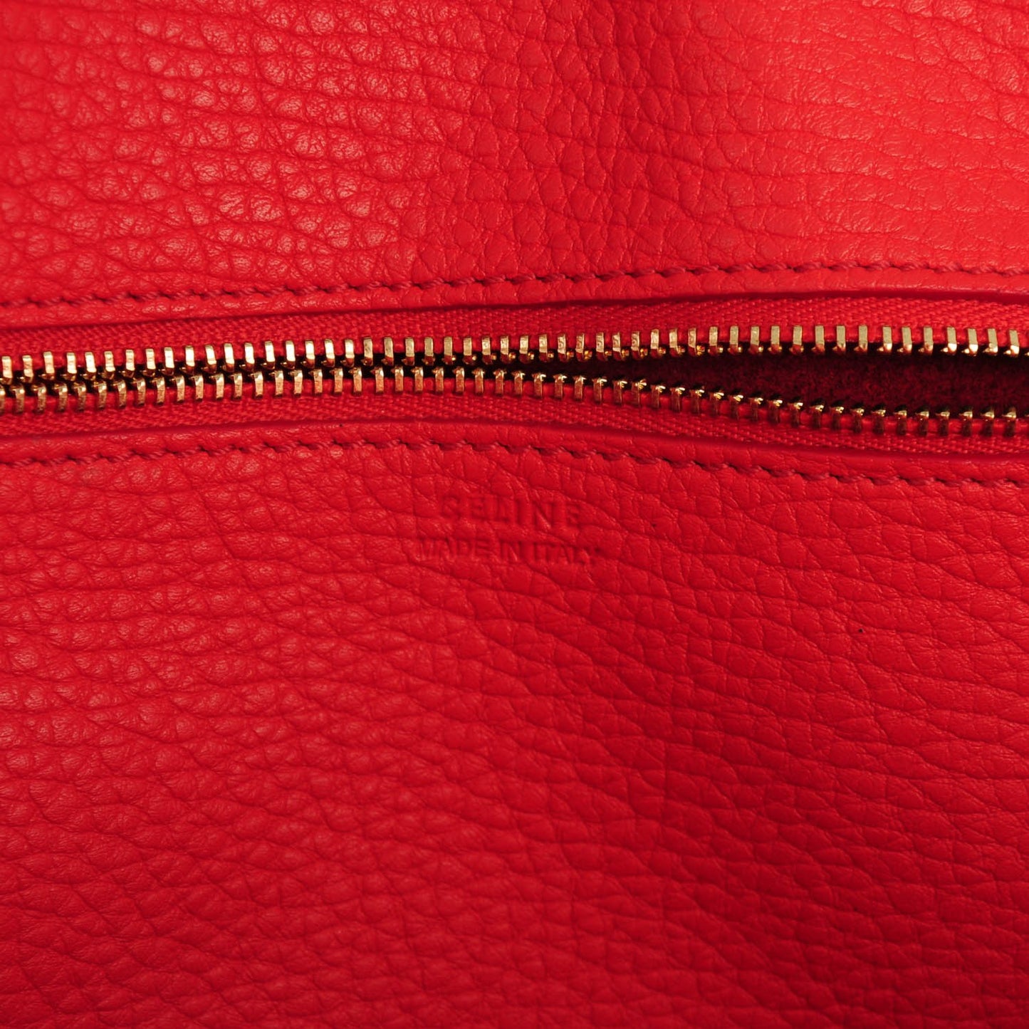 Crisped Calfskin Small Tie Knot Tote Vermillion