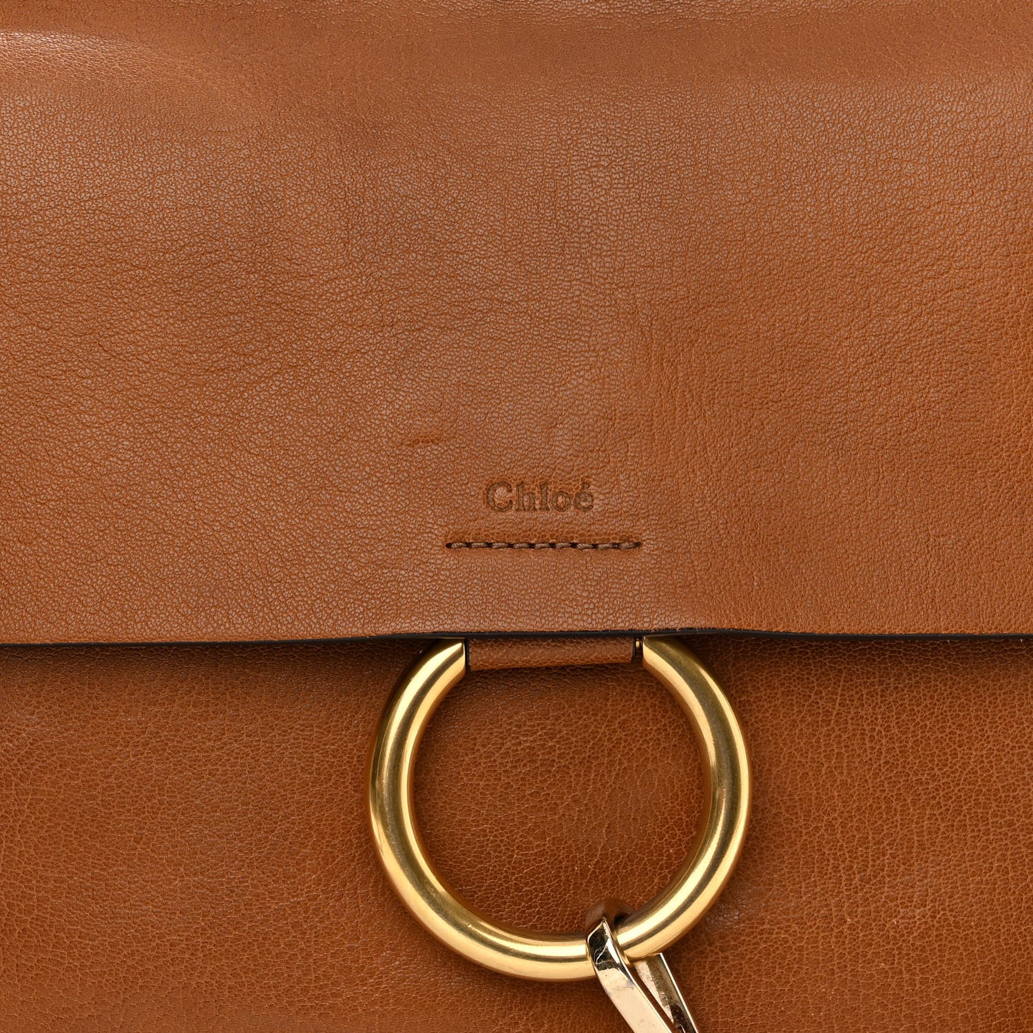Chloe Goatskin Medium Faye Shoulder Bag Caramel 7 of 12