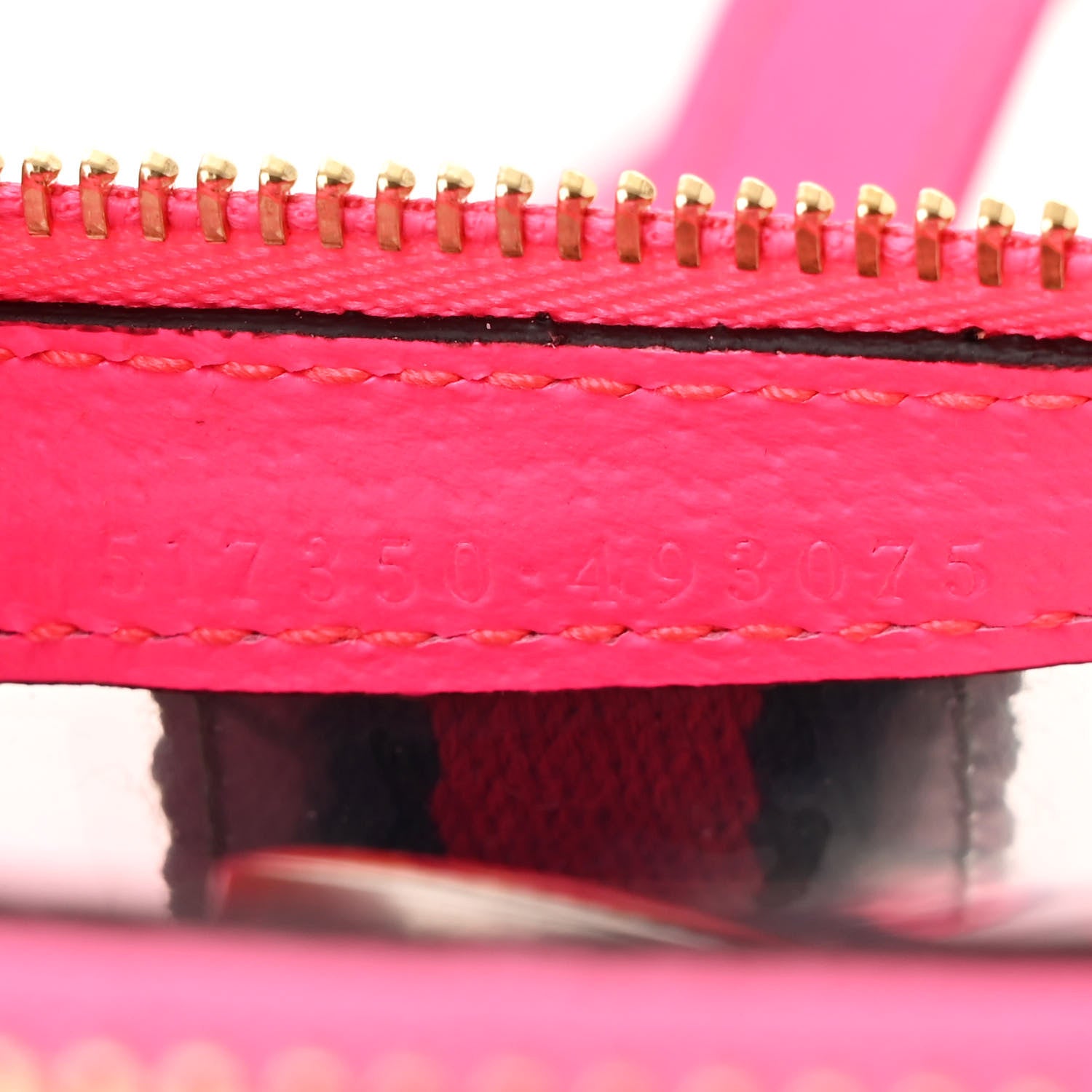 Gucci Vinyl Web Mini Ophidia Transparent Shoulder Bag Fluorescent Fuchsia 6 of 9