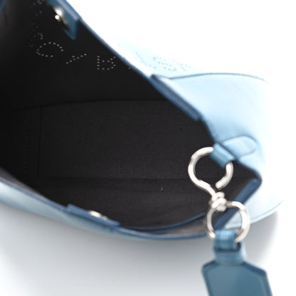 Stella McCartney Eco Alter Nappa Perforated Logo Mini Crossbody Teal 5 of 14