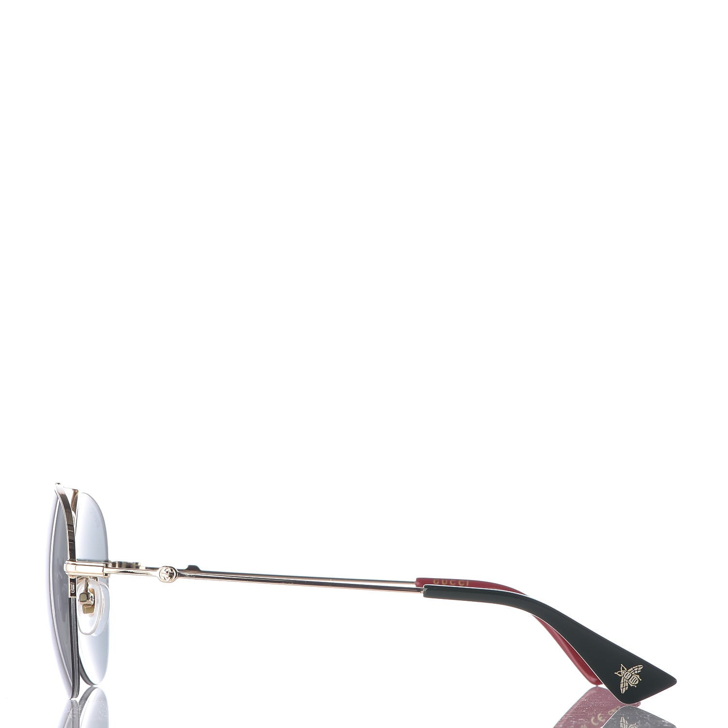 Gucci Aviator Sunglasses GG0107/S Green Red 3 of 7