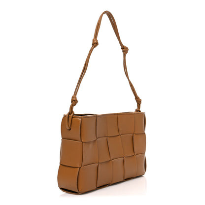 Bottega Veneta Calfskin Maxi Intrecciato Cassette Pouch On Strap Camel 3 of 11