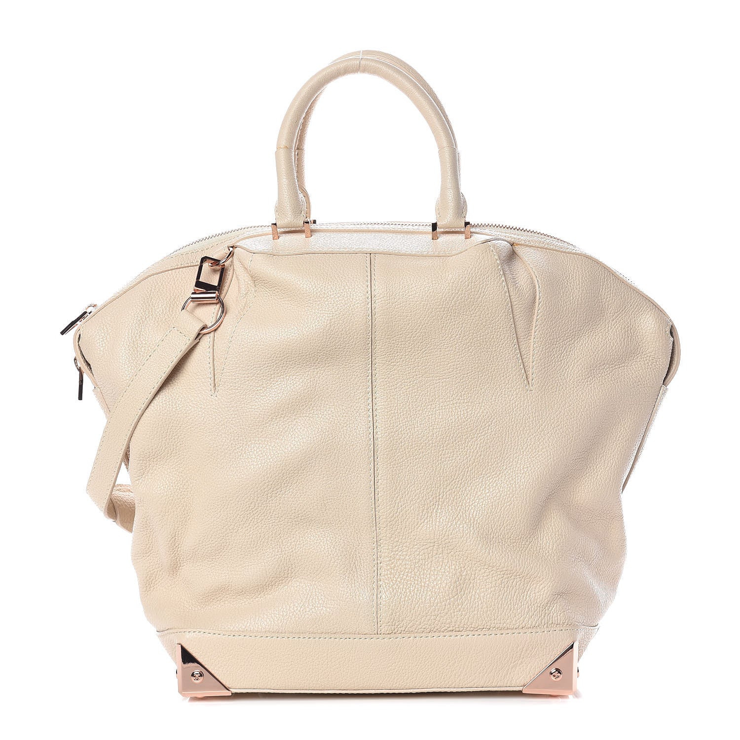 Alexander Wang Pebbled Calfskin Large Emile Eggshell 1 of 15