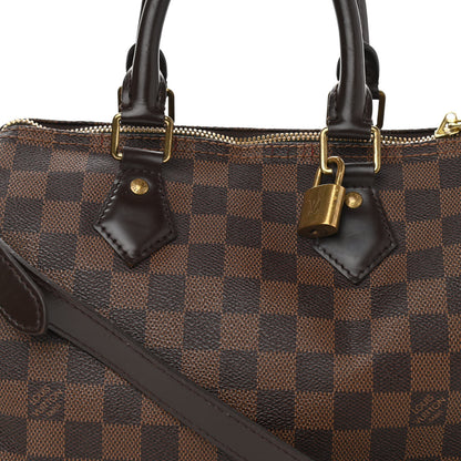 Louis Vuitton Damier Ebene Speedy Bandouliere 25 8 of 19