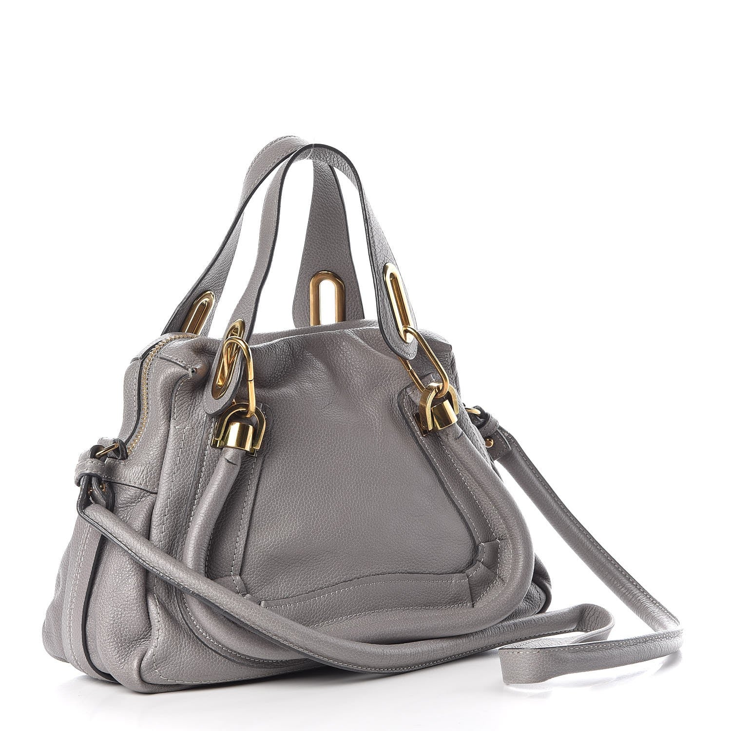 Chloe Calfskin Small Paraty Cashmere Grey 3 of 18
