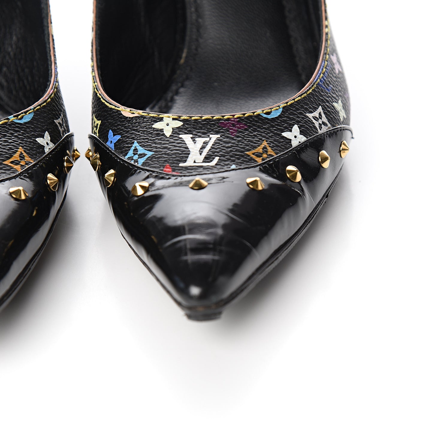 Multicolor Slingback Pumps 39 Black