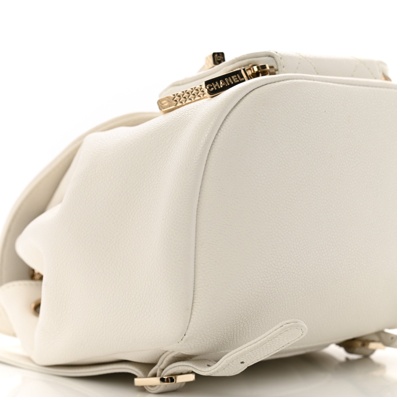 Chanel Caviar Quilted Business Affinity Backpack White 9 of 14