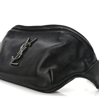 Saint Laurent Calfskin Monogram Belt Bag Black 8 of 8