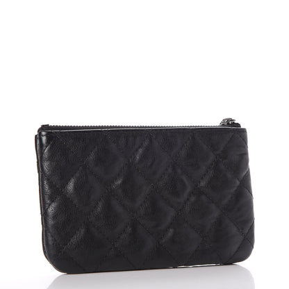 Chanel Crumpled Calfskin Quilted Small Cosmetic Case So Black 3 of 8