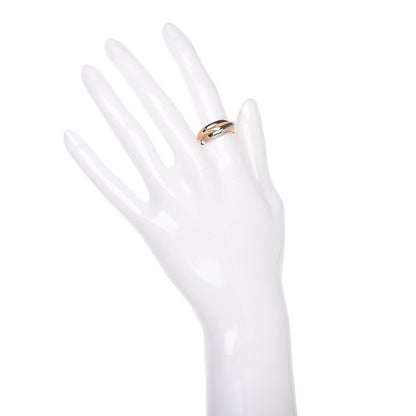 Cartier 18K Pink Yellow White Gold Classic Les Must De Trinity Ring 52 6 2 of 5