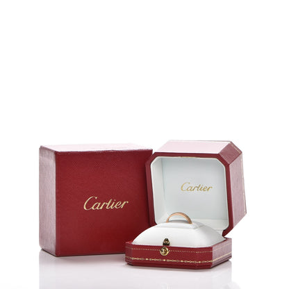 Cartier 18K Pink Gold 3.5mm LOVE Wedding Band Ring 55 7.25 6 of 6