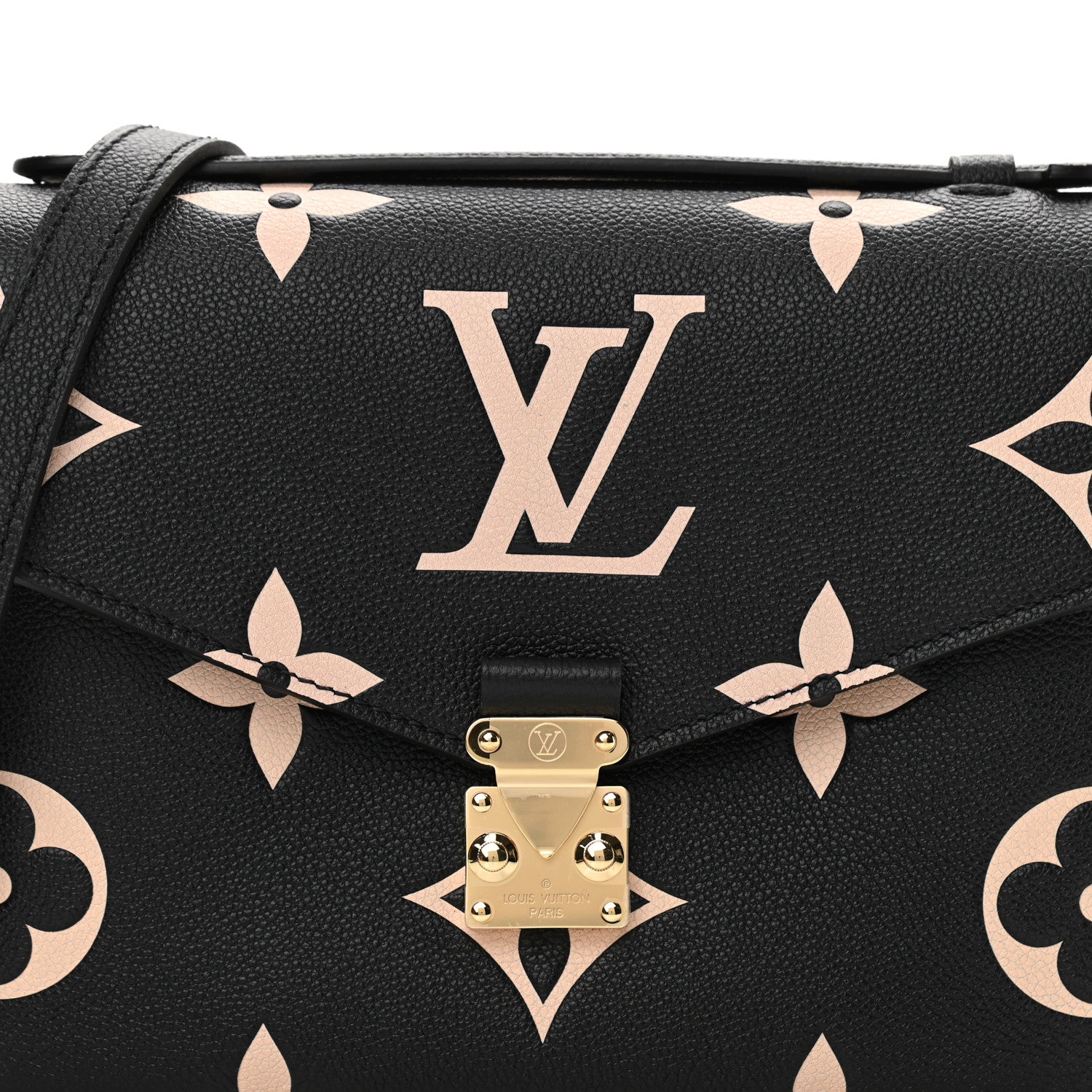 Louis Vuitton Empreinte Monogram Giant Pochette Metis Black Beige 8 of 10