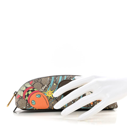 Gucci X DISNEY GG Supreme Monogram Donald Duck Pencil Case Beige Ebony 2 of 8