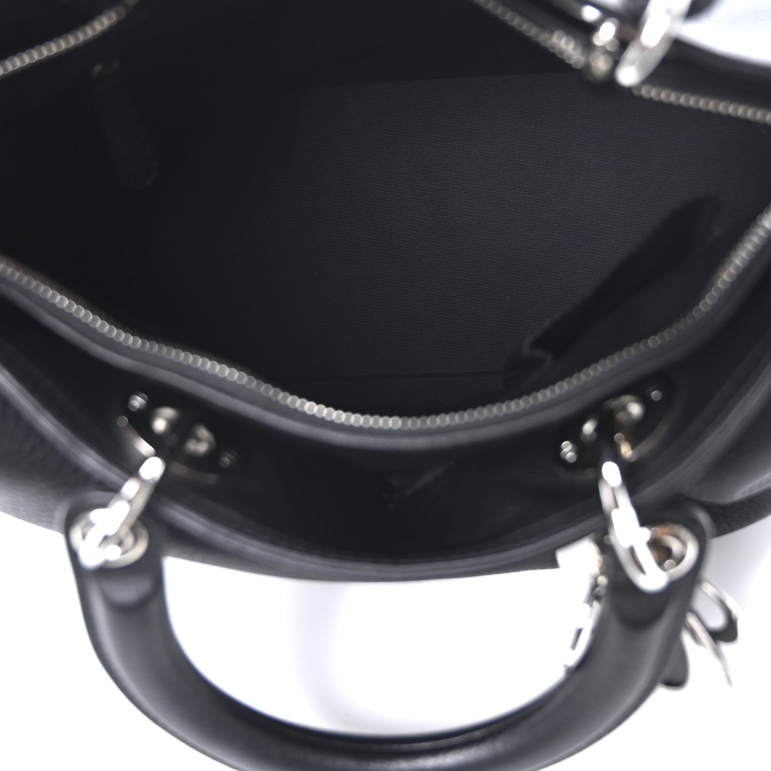 Christian Dior Smooth Deerskin Granville Polochon Black 5 of 10