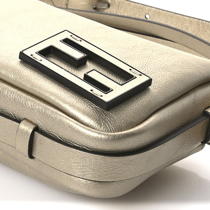 Fendi Vitello Laminato Mini Simply Fendi Shoulder Bag Platino 10 of 11