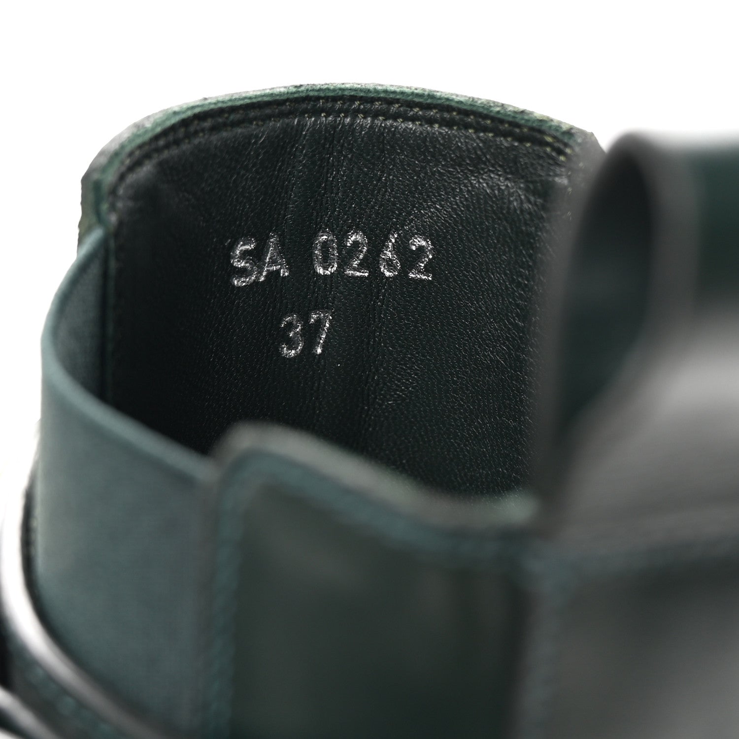 Givenchy Calfskin 4G Terra Ankle Boots 37 Green Black 9 of 9