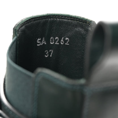 Givenchy Calfskin 4G Terra Ankle Boots 37 Green Black 9 of 9