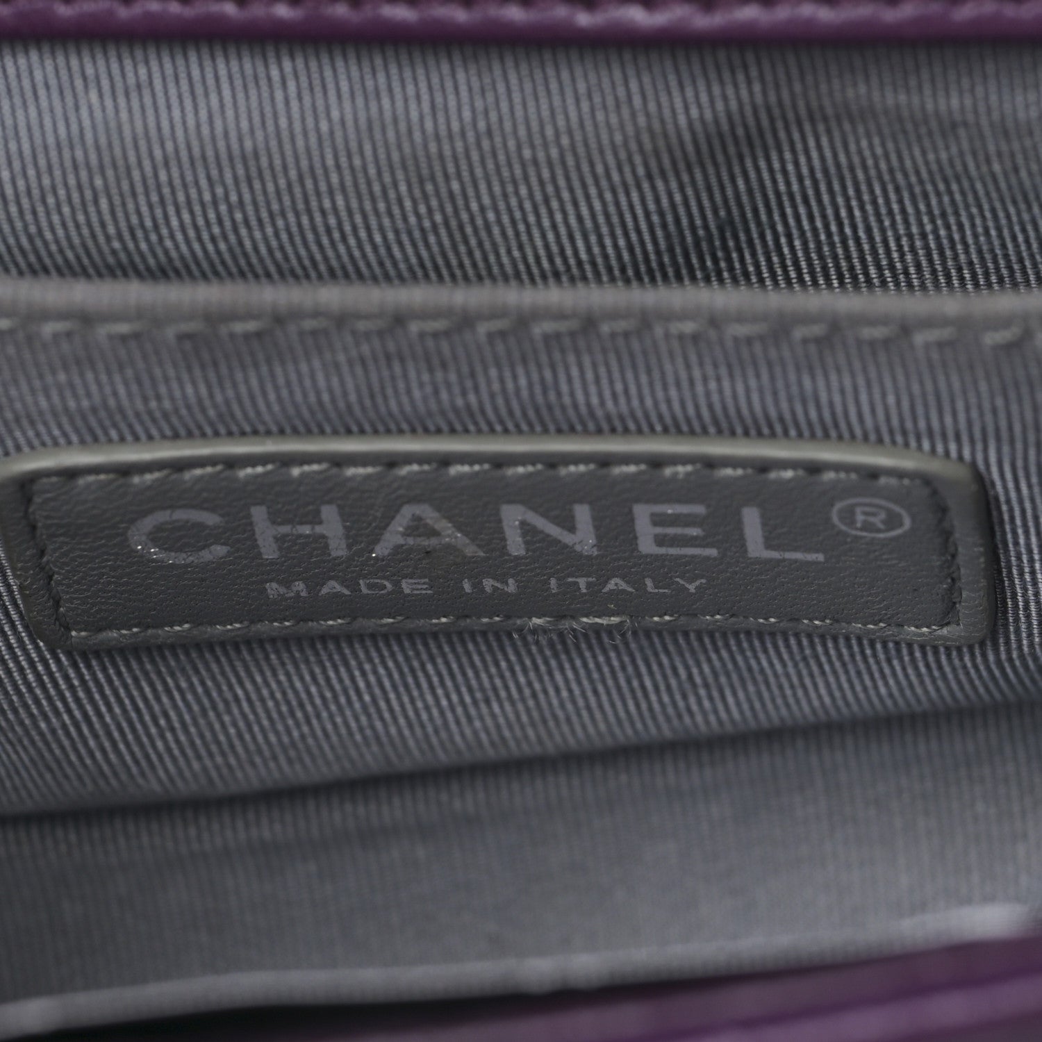 Chanel Velvet Quilted Mini Boy Flap Purple 6 of 9