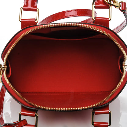 Louis Vuitton Vernis Alma BB Cherry 5 of 8