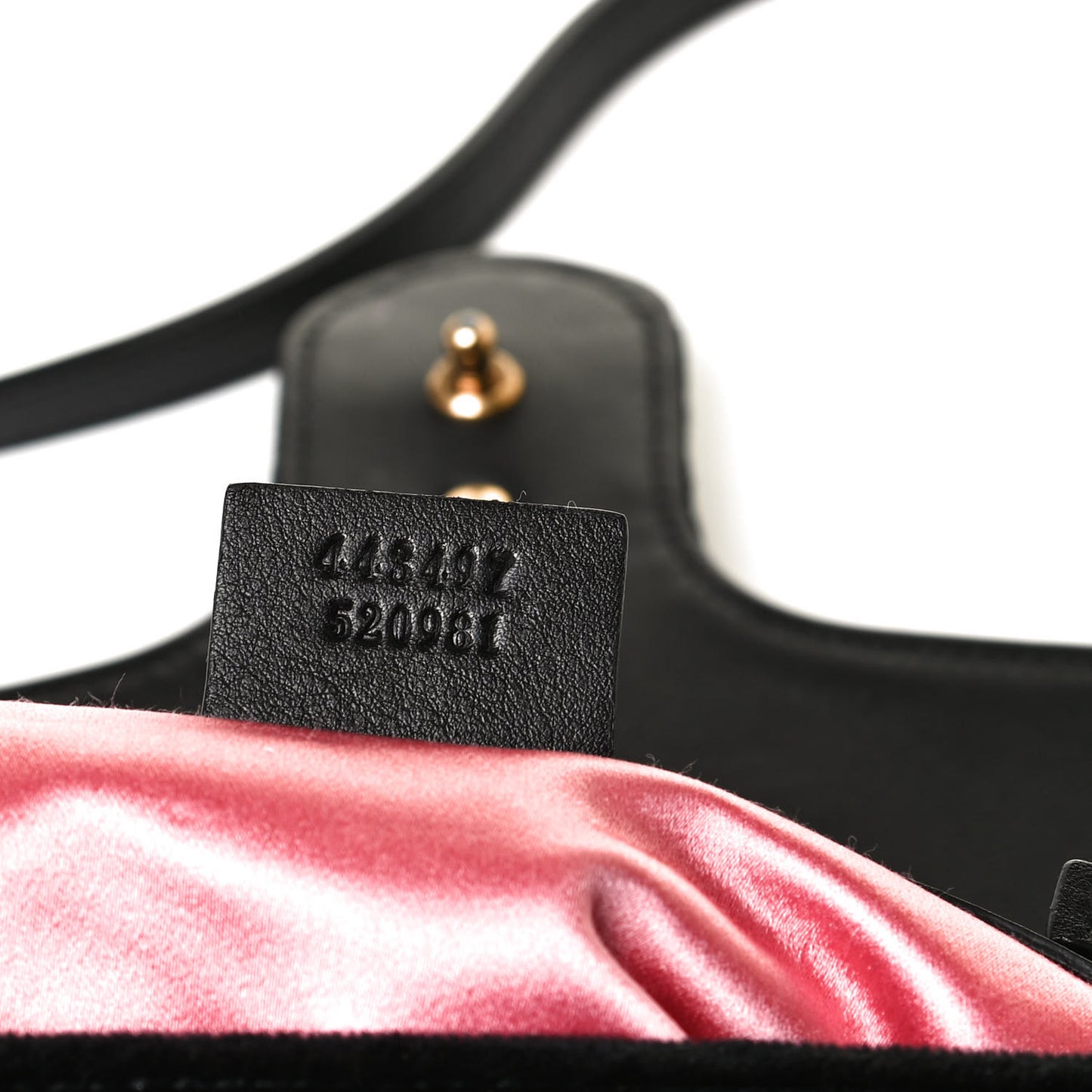 Velvet Matelasse Small GG Marmont Shoulder Bag Black