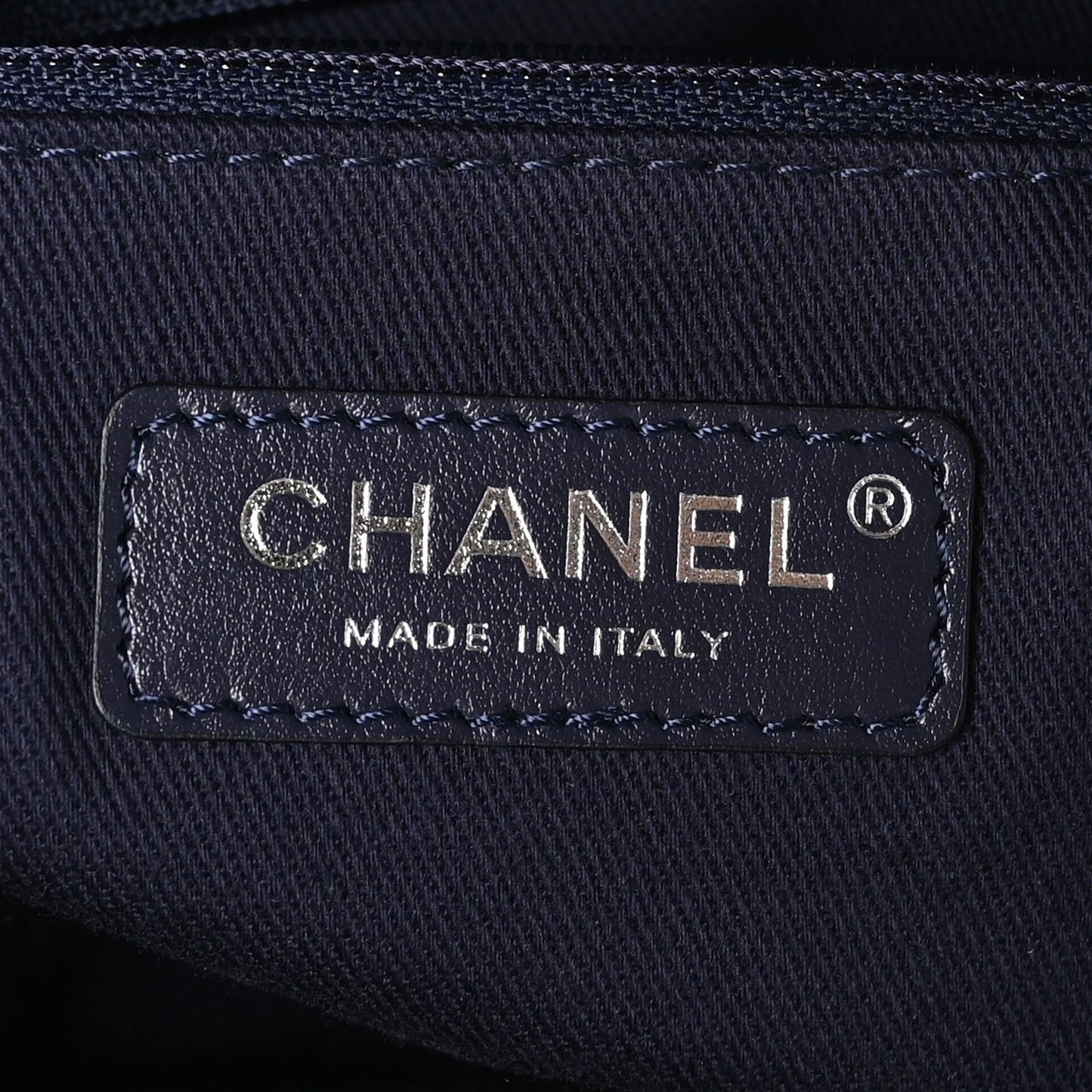 Mixed Fibers Small Deauville Bowling Bag Navy Blue