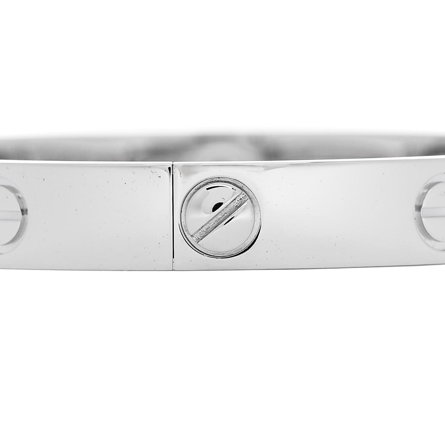 18K White Gold 4 Diamond LOVE Bracelet 16