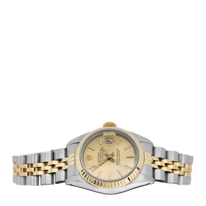 Rolex Stainless Steel 18K Yellow Gold 26mm Oyster Perpetual Datejust Watch Champagne 69173 2 of 5