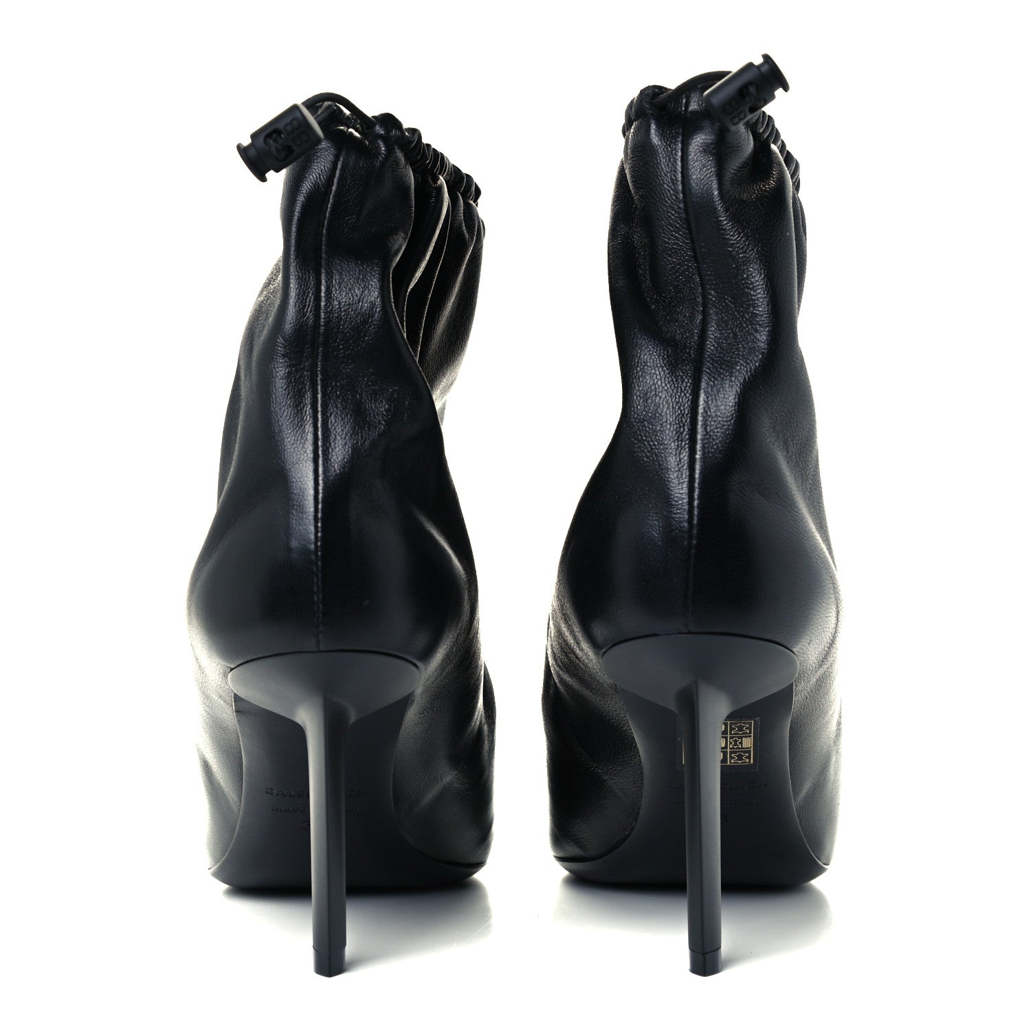 Balenciaga Smooth Nappa Scrunch Booties 38 Black 6 of 10